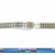 CINTURINO BRACCIALE ACCIAIO SATINATO CON INSERTI LUCIDI EBEL 14 MM - TRASPORTO INCLUSO