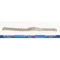CINTURINO BRACCIALE ACCIAIO  CON INSERTI LUCIDI ANDROMEDA 14 - TRASPORTO INCLUSO 