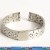 CINTURINO BRACCIALE ACCIAIO  CON INSERTI LUCIDI ANDROMEDA 14 - TRASPORTO INCLUSO 