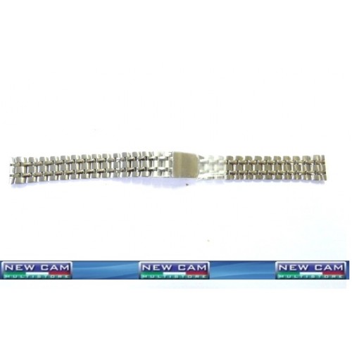 CINTURINO BRACCIALE ACCIAIO SATINATO CON INSERTI LUCIDI EBEL 14 MM - TRASPORTO INCLUSO